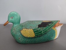 Green ceramic duck d'occasion  Expédié en Belgium