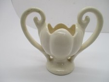 Vaso de cerâmica Camark Artware urna plantador branco tulipa flor de lótus cabo duplo comprar usado  Enviando para Brazil