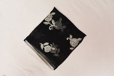 Cachecol preto bordado à mão vintage para festa Dupatta estola Georgette hijab G", usado comprar usado  Enviando para Brazil