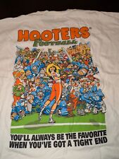 Camiseta engraçada sexy vintage Hooters futebol asas bar restaurante ponta apertada XXL 2XL, usado comprar usado  Enviando para Brazil