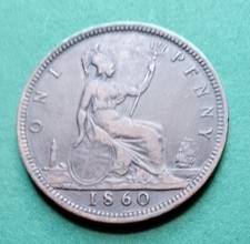 1860 penny victoria for sale  AMMANFORD