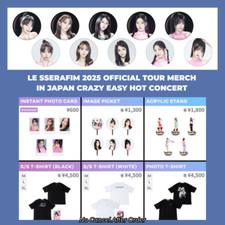 CARTÃO FOTOGRÁFICO OFICIAL LE SSERAFIM 2025 TOUR MERCH CRAZY EASY HOT CONCERT JAPÃO comprar usado  Enviando para Brazil