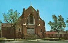Cartão postal TX Pampa Texas primeira igreja cristã cromado vintage PC L564 comprar usado  Enviando para Brazil