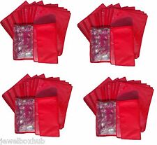 4 dúzias de capa vermelha Saree camisa lençol organizador de roupas bolsa de armazenamento presente de viagem comprar usado  Enviando para Brazil