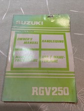 Suzuki rgv250 owners for sale  CHIPPENHAM
