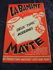 Partitura La Plátano De J. J. Médinger Maite De José Cana 1962, usado comprar usado  Enviando para Brazil