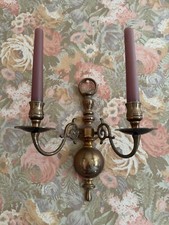 Antique brass candle for sale  BARNET