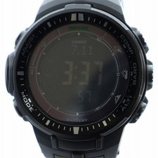 Relógio CASIO Pro Trek rádio solar digital data calendário logotipo preto PRW 3000 1AJF comprar usado  Enviando para Brazil