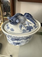 Vintage porcelain blue for sale  IPSWICH