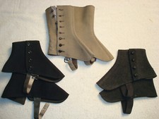 Tres fundas de zapatos vintage de fieltro de lana con botones segunda mano  Embacar hacia Mexico
