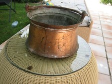 Ancien chaudron cuivre d'occasion  Saint-Privat-des-Vieux