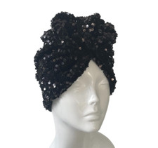 Black sequin velvet for sale  BEDFORD