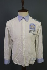Camisa La Martina Buenos Aires gola de algodão branca manga longa botão para baixo tamanho G comprar usado  Enviando para Brazil