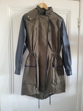Zara khaki parker for sale  SWANSEA