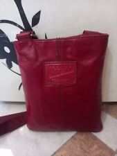 Borsello rosso pelle usato  Villafranca Sicula