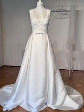 Brautkleid spitze satin gebraucht kaufen  Gifhorn