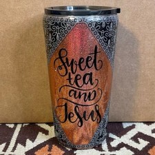 Copo Jesus & Me Creations personalizado acrílico doce chá e Jesus isolado 22 oz comprar usado  Enviando para Brazil