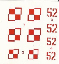 MIG 15 "FAGOT"(?) MIG 17 "FRESCO"(?) 1/72 DECALS DA KIT (?)  66x35mm ca. comprar usado  Enviando para Brazil