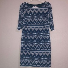 Vestido estampado Studio One feminino tamanho MP leve texturizado asteca Chevron  comprar usado  Enviando para Brazil