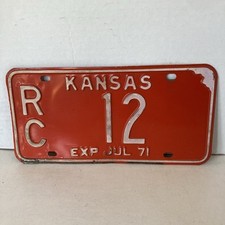 1971 kansas license for sale  Mount Hope