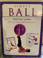 Simply Ball Exercise System: 25 Flash Cards, DVD & Booklet  *** DVD Untested *** comprar usado  Enviando para Brazil