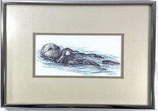 Sea otter watercolor for sale  Fair Oaks