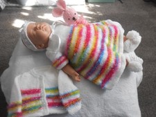 Hand knitted white for sale  SPALDING