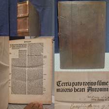 Summa theologica 1496 ~ Parte III de V ~ Florentino Incunável ~ Encadernação Fina, usado comprar usado  Enviando para Brazil