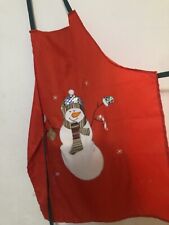 Christmas apron snowman for sale  SAFFRON WALDEN