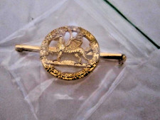 Gold coloured brooch for sale  NEWPORT