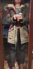 Parka kaki chaude d'occasion  Saint-Jean d'Arves