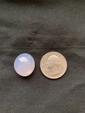 Cabochão ágata azul Ellensburg qualidade gema AAA #30,5 quilates com vitrine comprar usado  Enviando para Brazil