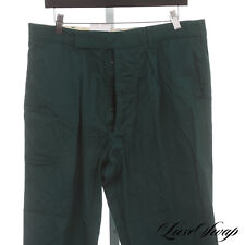 Calça chino plissada Pakeman Catto & Carter feita no Reino Unido popeline verde jade 38 NR #1 comprar usado  Enviando para Brazil