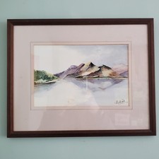 Landscape watercolour unknown for sale  MATLOCK