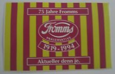 Werbe aufkleber fromms gebraucht kaufen  Köln