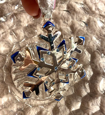 Metal snowflake blue for sale  Green Bay