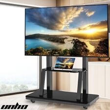 Używany, Duży stojak na telewizor z kółkami 75 85 100 cali stojak na telewizor regulowana wysokość UNIWERSALNY na sprzedaż  Wysyłka do Poland