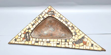 DAVID MALKA (ISRAEL) CINZEIRO ASSINADO VINTAGE TIGELA PRATO DE COBRE MARTELADO PEDRAS DE MOSAICO comprar usado  Enviando para Brazil