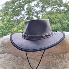 Brauner leder hut gebraucht kaufen  Karlsruhe