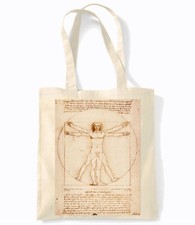 Leonardo Da Vinci - Homem Virtuviano - Sacola de compras retrô comprar usado  Enviando para Brazil