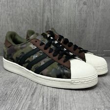 Tênis Adidas Originals Superstar verde oliva camuflado mesa HQ8866 masculino tamanho 9.5 comprar usado  Enviando para Brazil