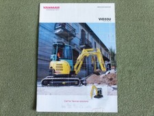 Folheto mini escavadeira hidráulica YANMAR ViO33U Prospekt 2012, usado comprar usado  Enviando para Brazil