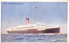 Postcard ships worcestershire for sale  BRISTOL