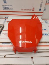2004 Honda CRF250F Placa Número Frontal Capuz Vermelho Peça Original  comprar usado  Enviando para Brazil