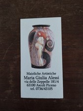 Biglietto maioliche artistiche usato  Martinsicuro