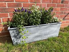 Galvanised trough planter for sale  OAKHAM