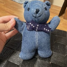 Brinquedo de pelúcia vintage denim Baby Gap Brannan urso chocalho  comprar usado  Enviando para Brazil