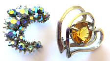 Vintage brooches crescent for sale  CROMER