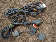 Cabos XBox 360 fabricante de equipamento original - Adaptador de áudio óptico, componente AV, VGA comprar usado  Enviando para Brazil