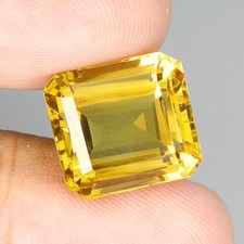 Usado, Octógono citrino amarelo não aquecido Brasil 14,97ct 14x13mm sem taxas de importação dos EUA comprar usado  Enviando para Brazil